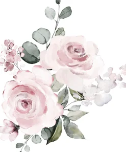 queence Wandtattoo »Charleen« Rosen, selbstklebend, Wandsticker, Sticker, groß