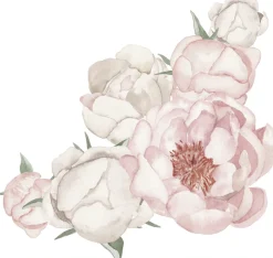 queence Wandtattoo »Ella« Wandbild, Sticker, rosa, Blume, Blüte, selbstklebend, Pastellfarben