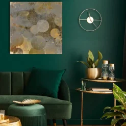 queence XXL-Wandbild »Akustikbild Abstrakt Gold« Abstrakt | Abstrakte | Art | Formen | Gemälde | Kunst 1 Stk. tlg. Einfache Akustiklösung ohne Baumaßnahme, Schalldämmung, Paneele