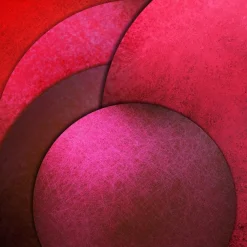 queence XXL-Wandbild »Akustikbild Abstrakt Rot« Abstrakt | Abstrakte | Art | Formen | Gemälde | Kunst 1 Stk. tlg. Einfache Akustiklösung ohne Baumaßnahme, Schalldämmung, Paneele