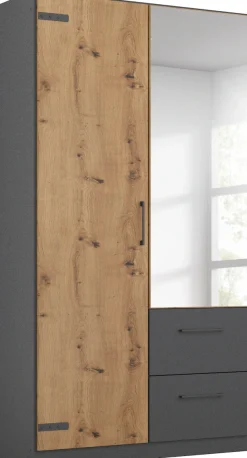 rauch Drehtürenschrank »Holmes« im Industrial Style, mit Schubkästen, mit oder ohne Spiegel