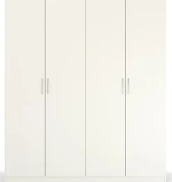 rauch Drehtürenschrank »Kleiderschrank Schrank Garderobe Ankleide PURE BY QUADRA SPIN« Breiten: 181/226/271 cm, Höhe 210 cm,mit Spiegel, in puristischem Design, Griffe alufarben MADE IN GERMANY