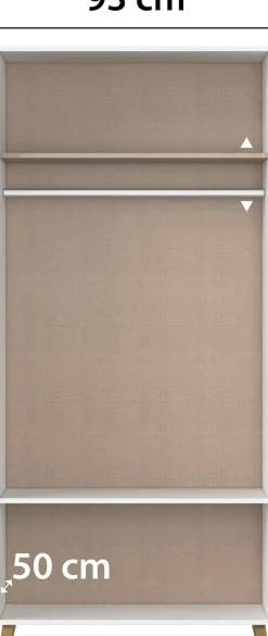rauch Drehtürenschrank »Kleiderschrank Schrank Garderobe SHINJO Breiten 93/140/187 cm« in 3 verschiedenen Ausstattungen BASIC/CLASSIC/PREMIUM,Griffe und Füße aus Massivholz mit 2 Schubladen MADE IN GERMANY