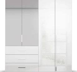 rauch Drehtürenschrank »Kleiderschrank Schrank Garderobe Wäscheschrank MONTCLAR« in den Breiten 201/251/301 cm, inkl. SOFT-CLOSE-FUNKTION,mit Schubkästen und Spiegel, inkl. Wäscheeinteilung MADE IN GERMANY