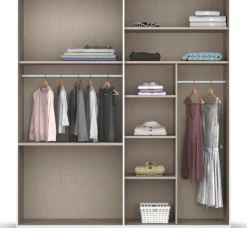 rauch Drehtürenschrank »Kleiderschrank Schrank Garderobe Wäscheschrank MONTCLAR« in den Breiten 201/251/301 cm, inkl. SOFT-CLOSE-FUNKTION,mit Schubkästen und Spiegel, inkl. Wäscheeinteilung MADE IN GERMANY