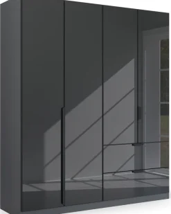 rauch Drehtürenschrank »Kleiderschrank Schrank Garderobe Ankleide MODERN BY QUADRA SPIN« Breiten: 181/226/271 cm, Höhe 210 cm,mit hochwertiger Glasfront und Stangengriff MADE IN GERMANY