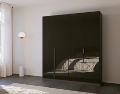 rauch Drehtürenschrank »Kleiderschrank Schrank Garderobe Ankleide MODERN BY QUADRA SPIN« Breiten: 181/226/271 cm, Höhe 210 cm,mit hochwertiger Glasfront und Stangengriff MADE IN GERMANY