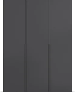 rauch Drehtürenschrank »Kleiderschrank Schrank Garderobe Wäscheschrank NAGATA viel Stauraum« in 3 verschiedenen Ausstattungen BASIC/CLASSIC/PREMIUM,mit modernen Stangengriffen in Graumetallic TOPSELLER MADE IN GERMANY