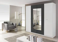 rauch Drehtürenschrank »Kleiderschrank Schrank Garderobe Wäscheschrank Schlafzimmer BORBA« Breite/Höhe/Tiefe: 225/210/54 cm,optional mit Absetzung in Graumetallic MADE IN GERMANY