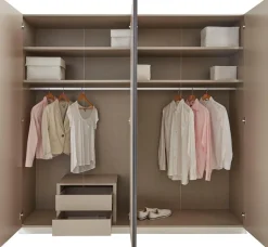 rauch Drehtürenschrank »Kleiderschrank Schrank Garderobe Wäscheschrank Schlafzimmer BORBA« Breite/Höhe/Tiefe: 225/210/54 cm,optional mit Absetzung in Graumetallic MADE IN GERMANY