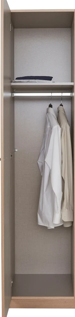 rauch Drehtürenschrank »Kleiderschrank Schrank Garderobe Wäscheschrank VANDOR« in drei Breiten, Höhe 197 cm, Griffe in Graumetallic MADE IN GERMANY