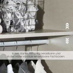 rauch Drehtürenschrank »Kleiderschrank Schrank Garderobe Schlafzimmerschrank ACERO« praktisch in Tiefe 41 cm mit vielen Einlegeböden,Spiegelfront in moderner Loft-Optik MADE IN GERMANY