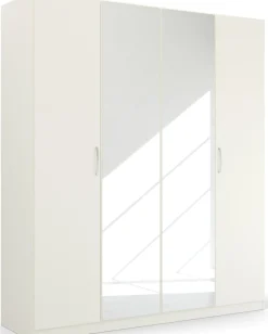 rauch Drehtürenschrank »Kleiderschrank Schrank Garderobe Ankleide PURE BY QUADRA SPIN« Breiten: 181/226/271 cm, Höhe 210 cm,in puristischem Design mit Griffen in Alufarben MADE IN GERMANY