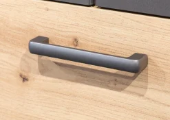 rauch Drehtürenschrank »Kleiderschrank Schrank Garderobe Wäscheschrank BARI mit Spiegel« mit Schubkästen und modernem Griff in Graumetallic MADE IN GERMANY