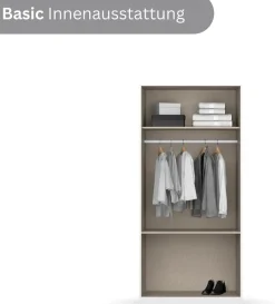 rauch Drehtürenschrank »Kleiderschrank Schrank Garderobe COSTA in den Breiten 91/136/181 cm« in 3 Ausstattungen BASIC/CLASSIC/PREMIUM,viel Platz, grifflose Front und Push-to-Open Funktion MADE IN GERMANY