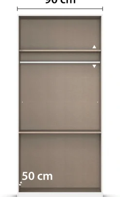 rauch Drehtürenschrank »Kleiderschrank Schrank Garderobe COSTA in den Breiten 91/136/181 cm« in 3 Ausstattungen BASIC/CLASSIC/PREMIUM,viel Platz, grifflose Front und Push-to-Open Funktion MADE IN GERMANY