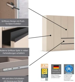 rauch Drehtürenschrank »Kleiderschrank Schrank Garderobe COSTA in den Breiten 91/136/181 cm« in 3 Ausstattungen BASIC/CLASSIC/PREMIUM,viel Platz, grifflose Front und Push-to-Open Funktion MADE IN GERMANY