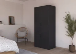 rauch Drehtürenschrank »Kleiderschrank Schrank Garderobe MAIKA mit Dekor-Front« 2 Schubladen, in verschiedenen Breiten, Höhen, Farben, MADE IN GERMANY