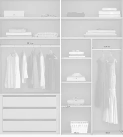 rauch Drehtürenschrank »Kleiderschrank Schrank Garderobe Wäscheschrank MONTCLAR« in den Breiten 204/254/304 cm, inkl. SOFT-CLOSE-FUNKTION,Passepartout optional mit Beleuchtung, inkl. Zubehör MADE IN GERMANY
