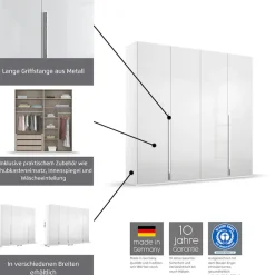 rauch Drehtürenschrank »Kleiderschrank Schrank Garderobe Wäscheschrank MONTCLAR« in den Breiten 204/254/304 cm, inkl. SOFT-CLOSE-FUNKTION,Passepartout optional mit Beleuchtung, inkl. Zubehör MADE IN GERMANY