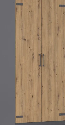 rauch Drehtürenschrank »Kleiderschrank Jugendzimmer Kinderzimmer StauraumHolmes« Breite 91/Höhe 197/Tiefe 54cm - Industrial Style - MADE IN GERMANY