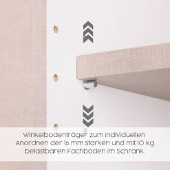 rauch Drehtürenschrank »Kleiderschrank Schrank Garderobe Wäscheschrank VOYAGER« in 3 verschiedenen Ausstattungen BASIC/CLASSIC/PREMIUM,mit modernen Griffen in Graumetallic, inkl. Schubkästen und Spiegel
