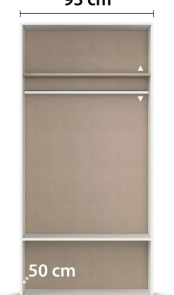 rauch Drehtürenschrank »Kleiderschrank Schrank Garderobe Wäscheschrank VOYAGER« in 3 verschiedenen Ausstattungen BASIC/CLASSIC/PREMIUM,mit modernen Griffen in Graumetallic, inkl. Schubkästen und Spiegel