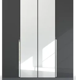 rauch Drehtürenschrank »Kleiderschrank Schrank Garderobe Ankleide GLAMOUR BY QUADRA SPIN« Breiten: 181/226/271 cm, Höhe 210 cm,mit Spiegel und Hochglanz-Front, Stangengriff MADE IN GERMANY