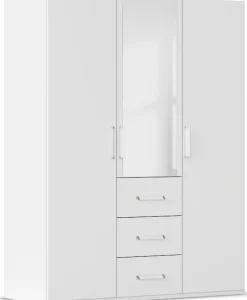 rauch Drehtürenschrank »Kleiderschrank Schrank Garderobe Schlafzimmerschrank EVELYN« in 2 Höhen 197 oder 210 cm erhältlich, inkl. SOFT-CLOSE-FUNKTION,in elegantem Stil mit Schubladen 3 Breiten und 2 Höhen MADE IN GERMANY