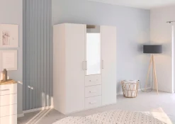 rauch Drehtürenschrank »Kleiderschrank Schrank Garderobe Schlafzimmerschrank EVELYN« in 2 Höhen 197 oder 210 cm erhältlich, inkl. SOFT-CLOSE-FUNKTION,in elegantem Stil mit Schubladen 3 Breiten und 2 Höhen MADE IN GERMANY