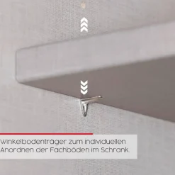 rauch Drehtürenschrank »Kleiderschrank Schrank Garderobe Schlafzimmerschrank EVELYN« in 2 Höhen 197 oder 210 cm erhältlich, inkl. SOFT-CLOSE-FUNKTION,in elegantem Stil mit Schubladen 3 Breiten und 2 Höhen MADE IN GERMANY