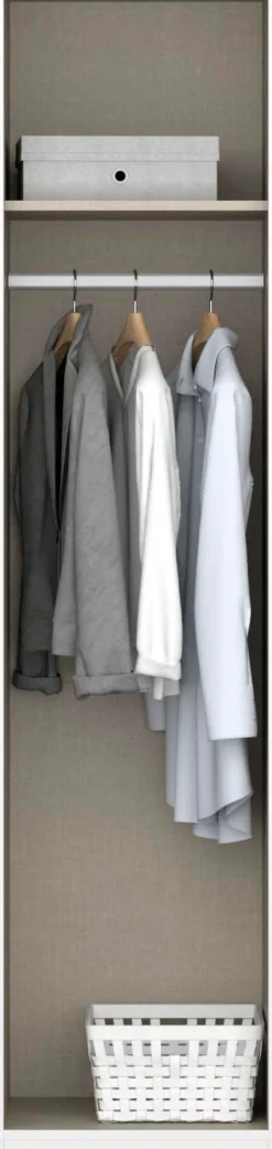 rauch Drehtürenschrank »Kleiderschrank Schrank Garderobe Wäscheschrank Ankleide NIDDA« Breiten 47/91 cm, Höhe 197 cm,grifflose Front sowie Push-to-Open Funktion MADE IN GERMANY