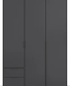 rauch Drehtürenschrank »Kleiderschrank Schrank Garderobe Wäscheschrank NAGATA viel Stauraum« in 3 verschiedenen Ausstattungen BASIC/CLASSIC/PREMIUM,mit Schubladen sowie Stangengriffen TOPSELLER MADE IN GERMANY