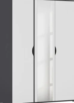 rauch Drehtürenschrank »Kleiderschrank Schrank Garderobe Wäscheschrank NARAI mit Spiegel« in 3 verschiedenen Ausstattungen BASIC/CLASSIC/PREMIUM,Griffausfräsungen für eine grifflose Optik TOPSELLER MADE IN GERMANY
