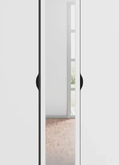 rauch Drehtürenschrank »Kleiderschrank Schrank Garderobe Wäscheschrank NARAI mit Spiegel« in 3 verschiedenen Ausstattungen BASIC/CLASSIC/PREMIUM,Griffausfräsungen für eine grifflose Optik TOPSELLER MADE IN GERMANY