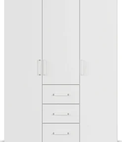 rauch Drehtürenschrank »Kleiderschrank Schrank Garderobe Schlafzimmerschrank EVELYN« in 2 Höhen 197 oder 210 cm erhältlich, inkl. SOFT-CLOSE-FUNKTION,in elegantem Stil mit Schubladen 3 Breiten und 2 Höhen MADE IN GERMANY