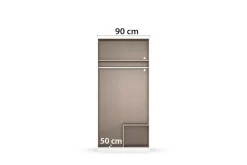 rauch Drehtürenschrank »Kleiderschrank Schrank Garderobe Wäscheschrank COSTA Breite 91 cm« in 3 Ausstattungen BASIC/CLASSIC/PREMIUM,Breite 91 cm grifflose Front mit Push-to-Open Funktion MADE IN GERMANY