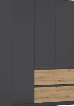 rauch Drehtürenschrank »Kleiderschrank Schrank Garderobe Wäscheschrank Schlafzimmer JOEL« in 3 verschiedenen Ausstattungen BASIC/CLASSIC/PREMIUM,mit zwei Schubladen, mit Push-to-Open Funktion MADE IN GERMANY