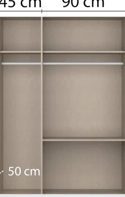 rauch Drehtürenschrank »Kleiderschrank Schrank Garderobe Wäscheschrank Schlafzimmer JOEL« in 3 verschiedenen Ausstattungen BASIC/CLASSIC/PREMIUM,mit zwei Schubladen, mit Push-to-Open Funktion MADE IN GERMANY