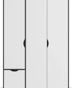 rauch Drehtürenschrank »Kleiderschrank Schrank Garderobe Wäscheschrank NARAI mit Schubladen« in 3 verschiedenen Ausstattungen BASIC/CLASSIC/PREMIUM,Griffausfräsungen für eine grifflose Optik TOPSELLER MADE IN GERMANY