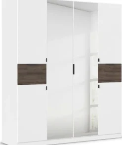 rauch Drehtürenschrank »Kleiderschrank Schrank Garderobe Wäscheschrank TICAO« Schubladen in der Höhe variabel positionierbar,mit 2 geräumigen Schubladen, viel Stauraum MADE IN GERMANY