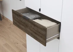 rauch Drehtürenschrank »Kleiderschrank Schrank Garderobe Wäscheschrank TICAO« Schubladen in der Höhe variabel positionierbar,mit 2 geräumigen Schubladen, viel Stauraum MADE IN GERMANY