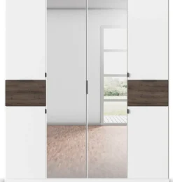 rauch Drehtürenschrank »Kleiderschrank Schrank Garderobe Wäscheschrank TICAO« Schubladen in der Höhe variabel positionierbar,mit 2 geräumigen Schubladen, viel Stauraum MADE IN GERMANY
