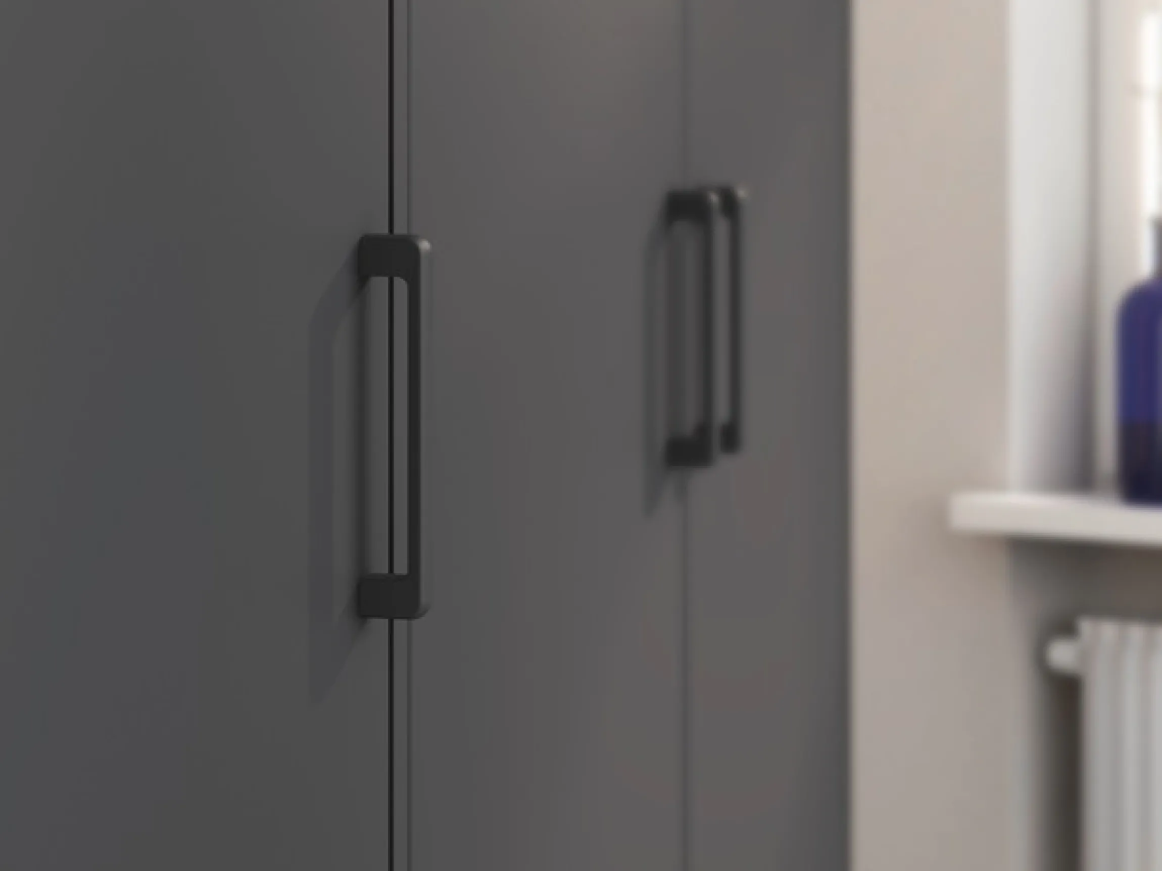 rauch Drehtürenschrank »Kleiderschrank Schrank Garderobe Wäscheschrank VOYAGER« in 3 verschiedenen Ausstattungen BASIC/CLASSIC/PREMIUM,mit modernen Griffen in Graumetallic und Spiegel