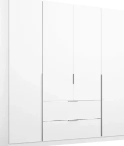 rauch Drehtürenschrank »Kleiderschrank Schrank Ankleide Garderobe Schlafzimmerschrank MEMPHIS« Breiten: 181/225/270 cm, Höhe 210 cm,mit Schubladen und Stangengriffen, viel Stauraum MADE IN GERMANY