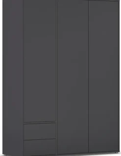 rauch Drehtürenschrank »Kleiderschrank Schrank Garderobe Wäscheschrank NABILA viel Stauraum« in 3 verschiedenen Ausstattungen BASIC/CLASSIC/PREMIUM,mit 2 Schubladen und Push-to-Open Funktion TOPSELLER MADE IN GERMANY