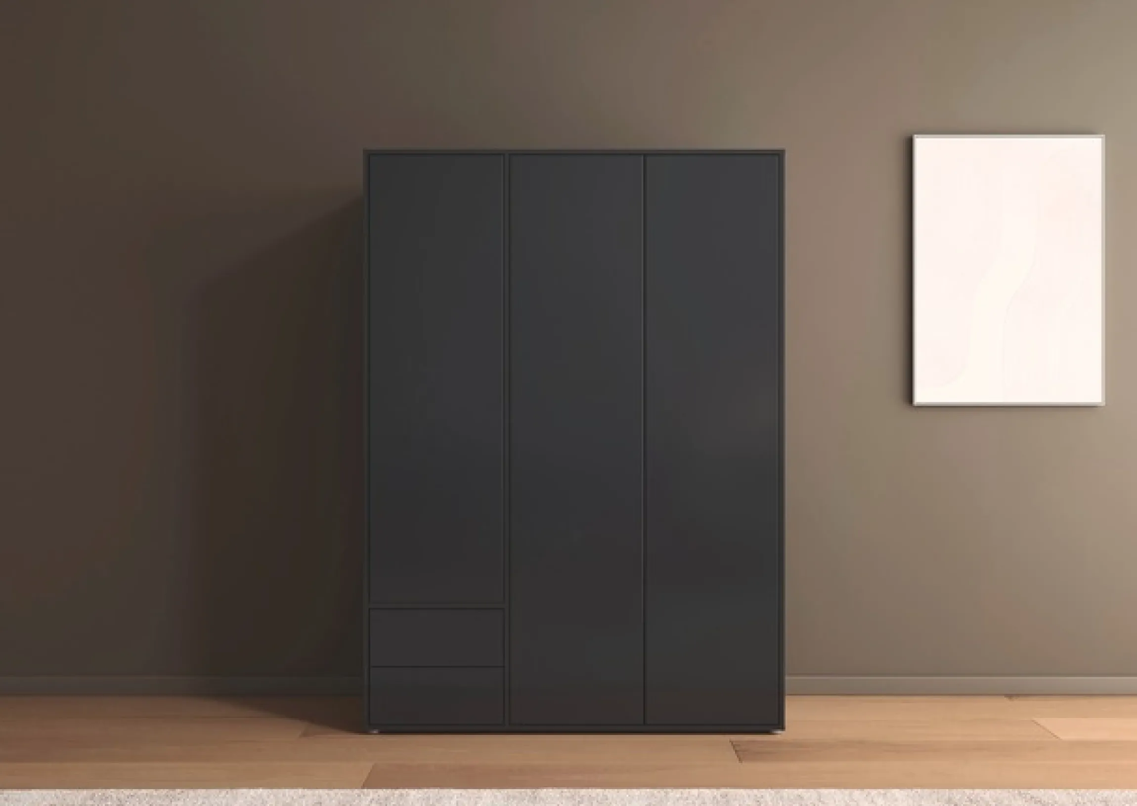 rauch Drehtürenschrank »Kleiderschrank Schrank Garderobe Wäscheschrank NABILA viel Stauraum« in 3 verschiedenen Ausstattungen BASIC/CLASSIC/PREMIUM,mit 2 Schubladen und Push-to-Open Funktion TOPSELLER MADE IN GERMANY