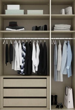 rauch Drehtürenschrank »Kleiderschrank Schrank Garderobe Wäscheschrank PURISMA« in den Breiten 151/201/251/301 cm, inkl. SOFT-CLOSE-FUNKTION,schlichte Eleganz, mit umfangreicher Innenausstattung MADE IN GERMANY
