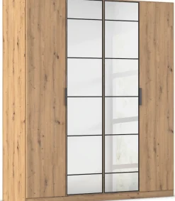 rauch Drehtürenschrank »Kleiderschrank Schrank Garderobe Schlafzimmerschrank ACERO« Breiten 181/226/271 cm, Höhe 210 cm,Mitteltüren mit Spiegel in moderner Loft-Optik MADE IN GERMANY