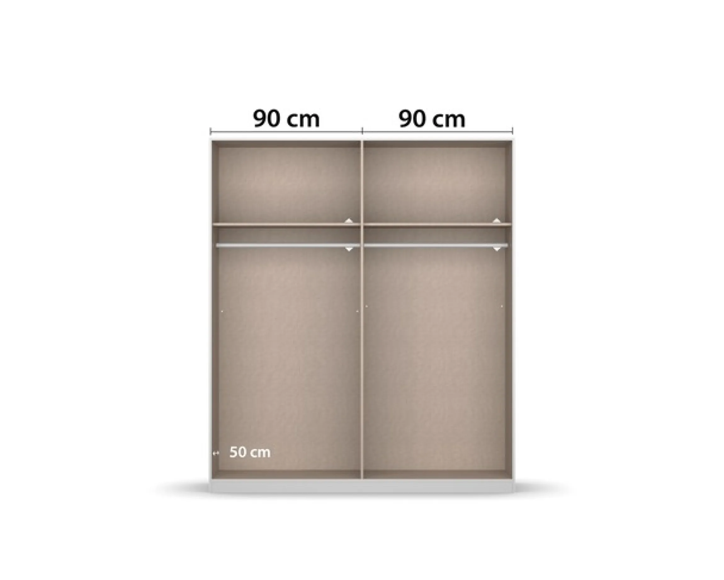 rauch Drehtürenschrank »Kleiderschrank Schrank Garderobe Schlafzimmerschrank ACERO« Breiten 181/226/271 cm, Höhe 210 cm,Mitteltüren mit Spiegel in moderner Loft-Optik MADE IN GERMANY